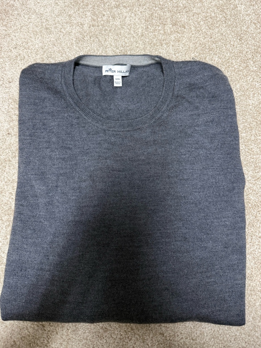 Peter Millar Men's Crewneck Sweater - Charcoal